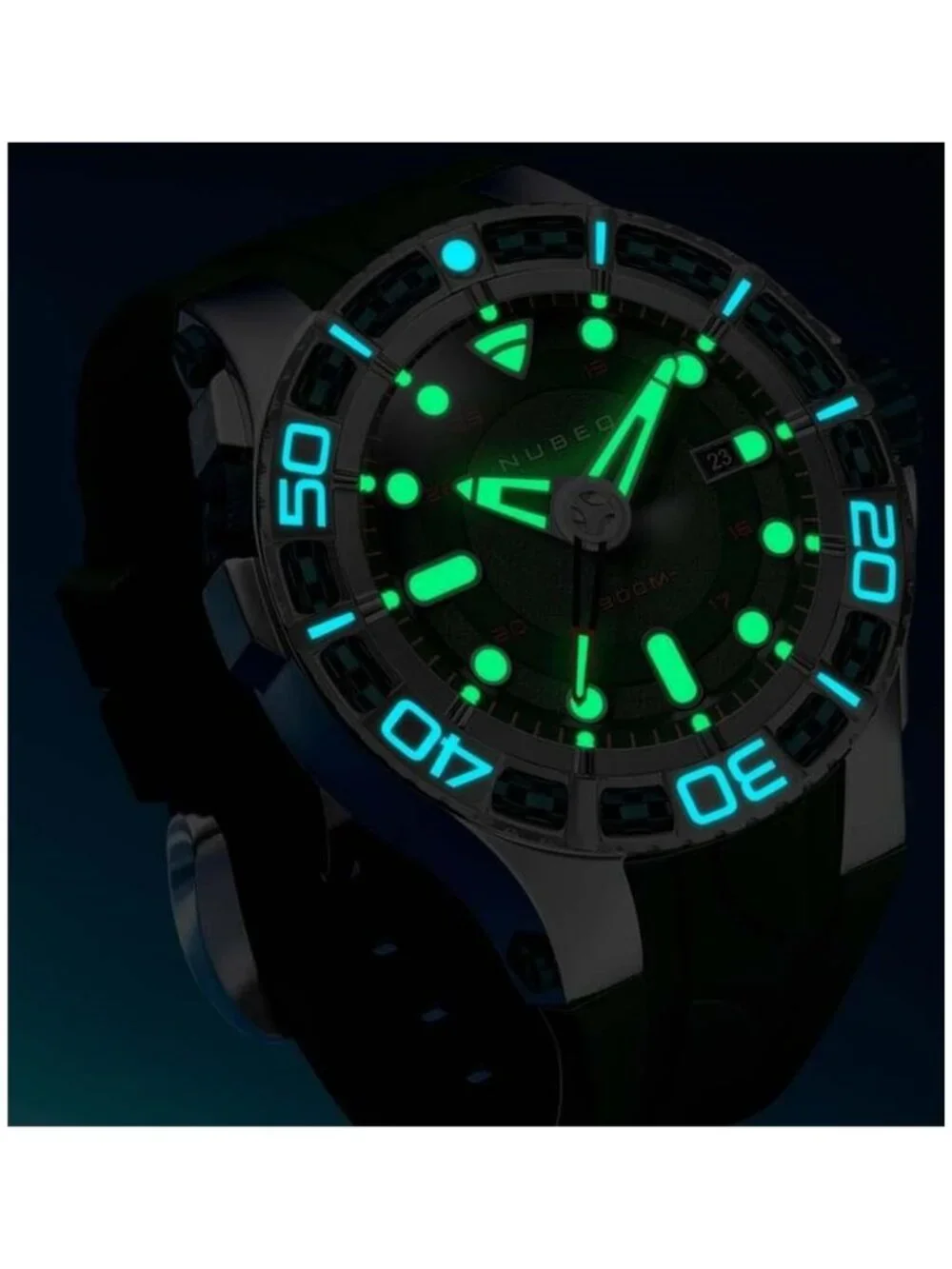 NWT Nubeo Manta Green Dial Men's Watch